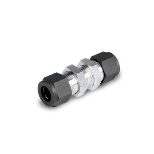S-LOK Single Ferrule Tube Fitting, Bulkhead Union, Tube O.D 1-1/4in